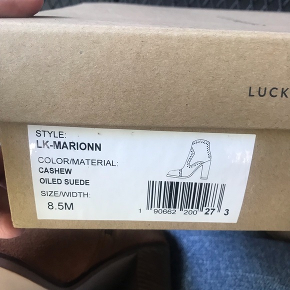 Lucky Brand Marionn Booties. Cashew color NWB size 8.5 - Picture 5 of 6